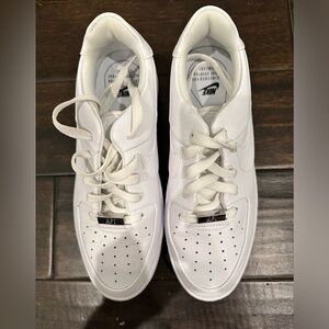 Nike Air Force 1s, white, barely worn